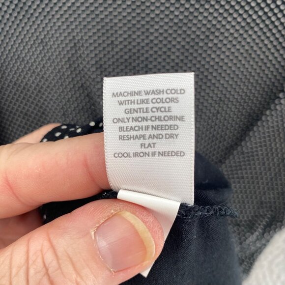 J Jill Top Womens Extra Small Black Polka Dot Wearever Long Sleeve Knit Stretch - Picture 7 of 10